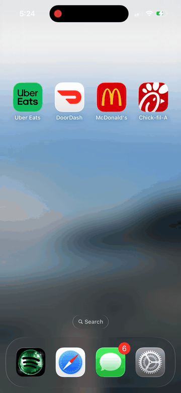 Demo of Hinder blocking apps when over budget